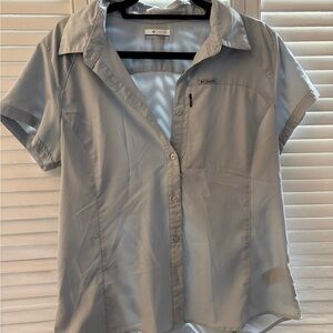 Columbia Sky Blue Button-Up Shirt